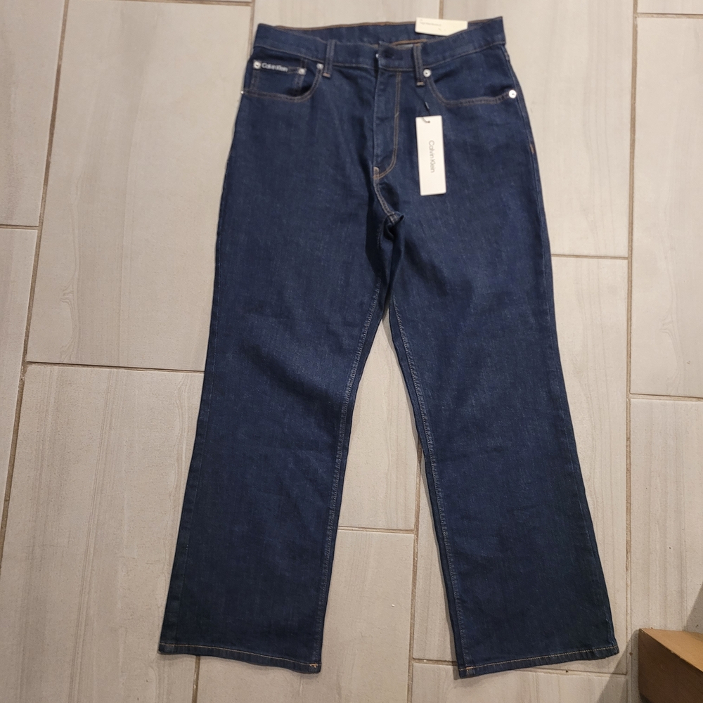 Calvin Klein Women's High Rise Jeans - Dark Blue
